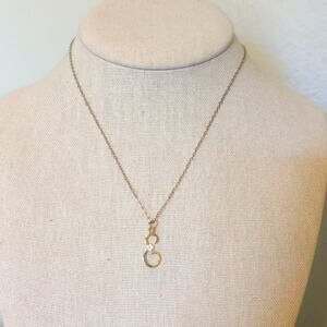 14K Gold Filled Vintage Chain with 'E' Pendant